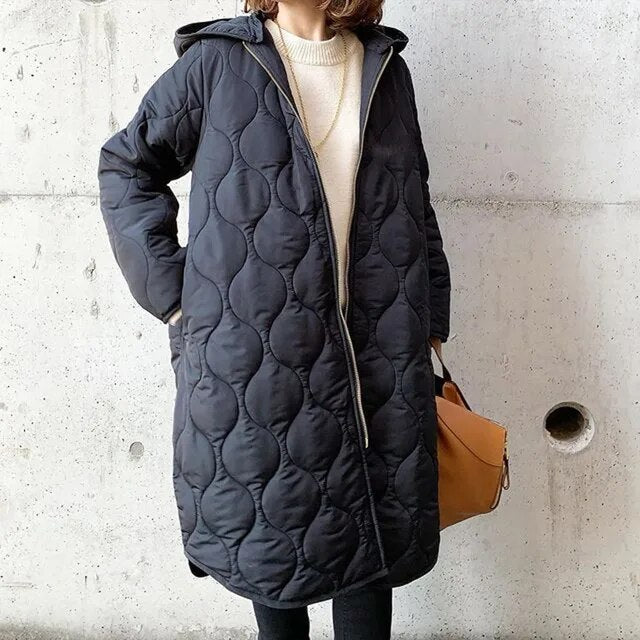 Aleah | Lightweight Quilted Parka Coat