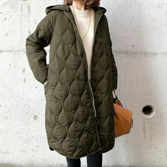 Aleah | Lightweight Quilted Parka Coat