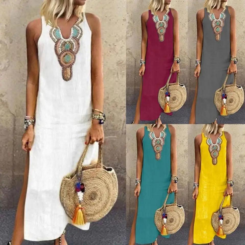Bernadeth | Boho Sleeveless Dress