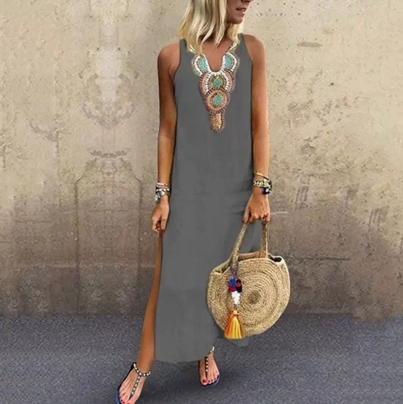 Bernadeth | Boho Sleeveless Dress