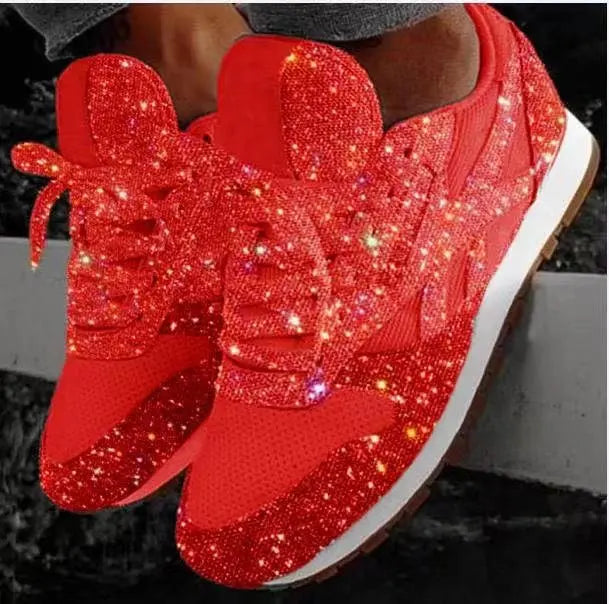 Alina | Trendy Sparkling Glitter Sneakers