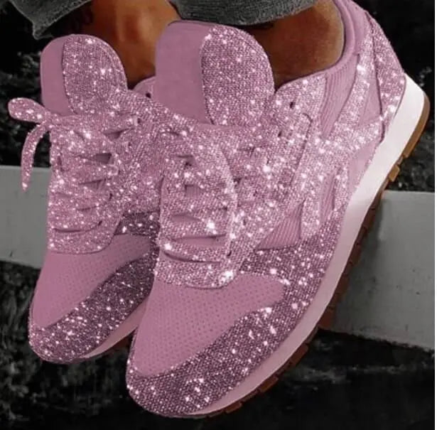Alina | Trendy Sparkling Glitter Sneakers