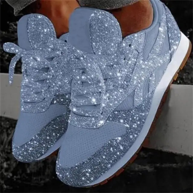 Alina | Trendy Sparkling Glitter Sneakers