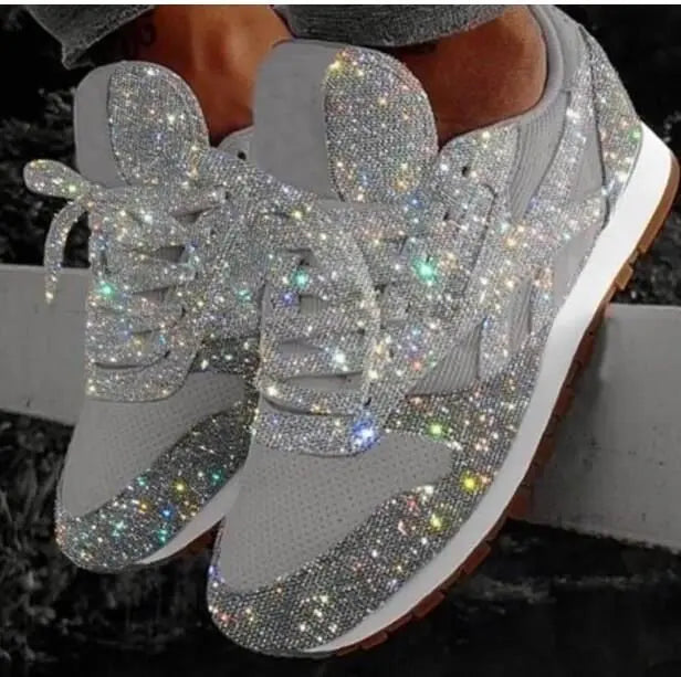 Alina | Trendy Sparkling Glitter Sneakers