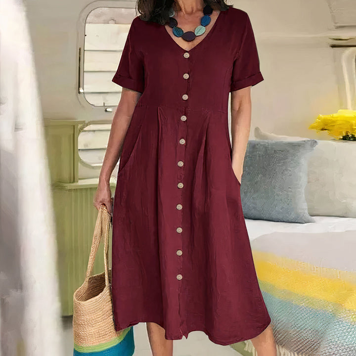 Alisa | Relaxed Buttoned Dress