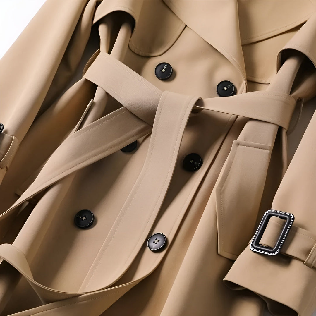 Thalassa | Elegant Double-Breasted Trench Coat