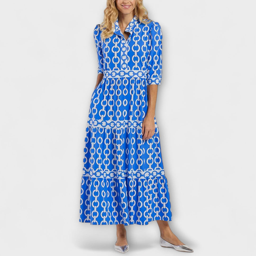 Kaira | Chain Print Midi Dress