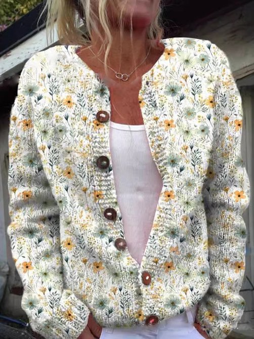 Ynes | Women's floral cardigan