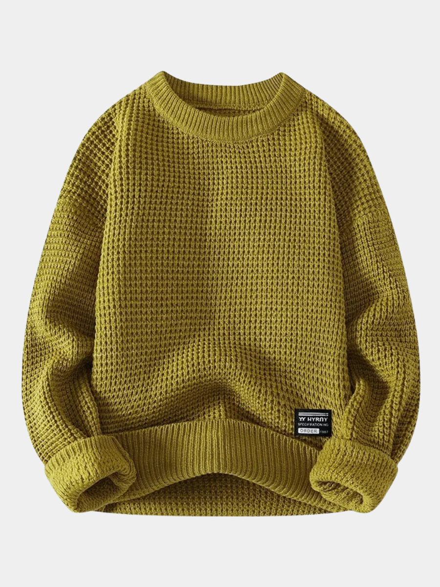 Silas | Premium Textured Honeycomb Knit Sweater