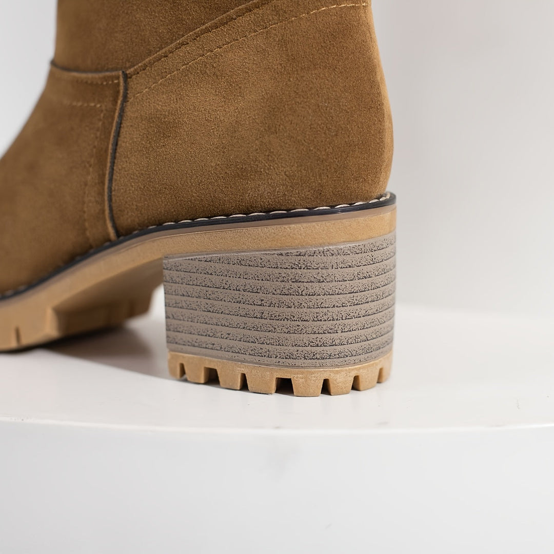 Melina | Stylish Block-Heel Winter Boots