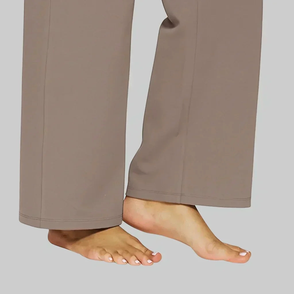 Renata | Minimalist Elastic-Waist Straight Pants