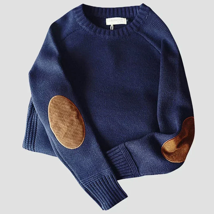 Cortina | Vintage Wool Knit Sweater with Elbow Patches