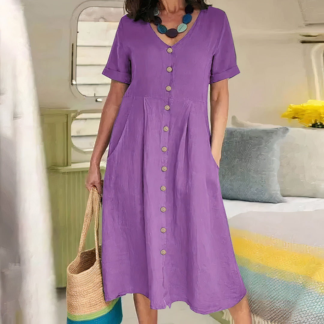 Alisa | Relaxed Buttoned Dress