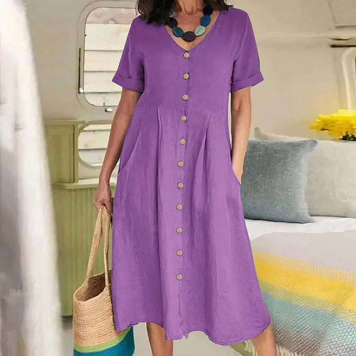 Alisa | Relaxed Buttoned Dress
