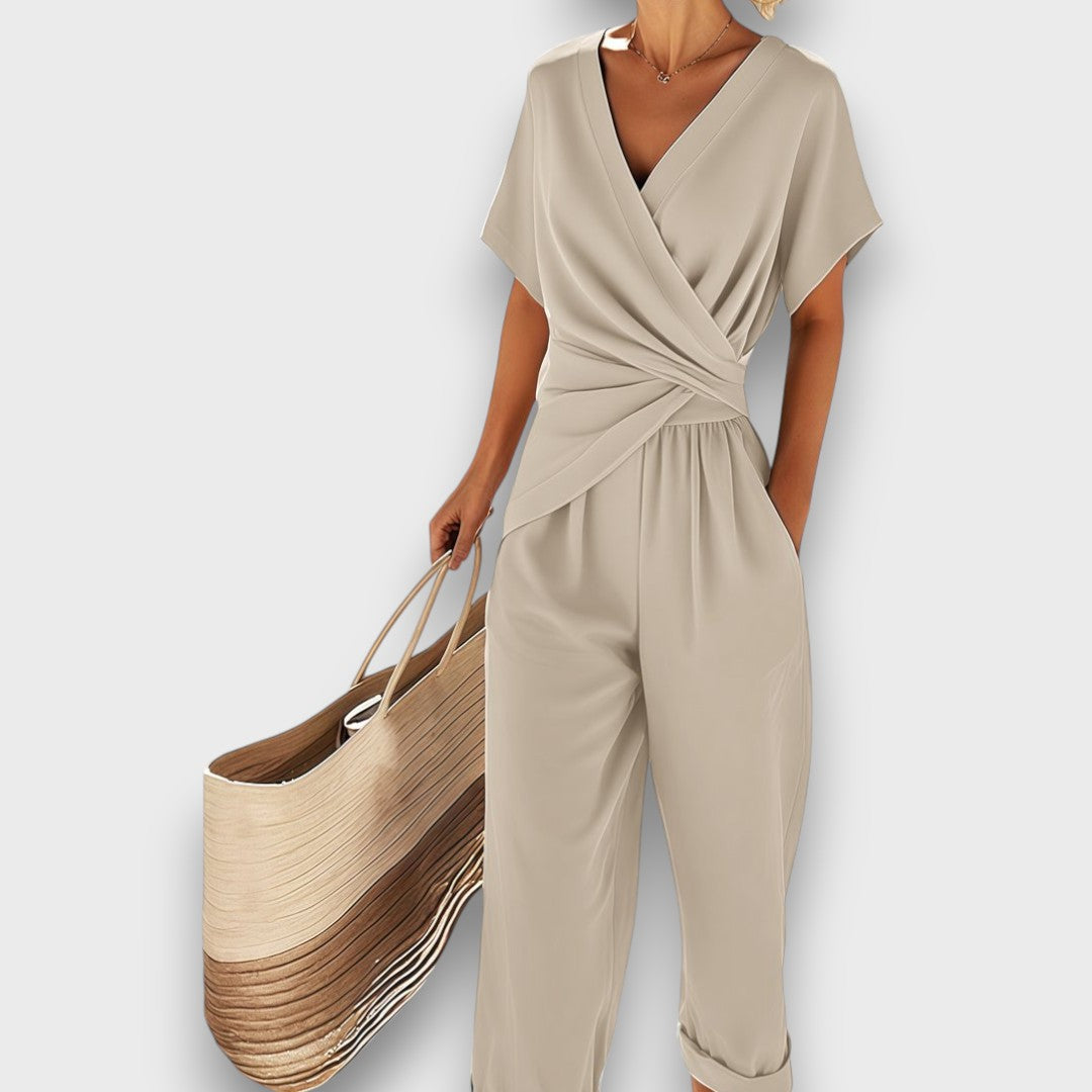 Celira | Elegant Jumpsuit with Overlapping Design