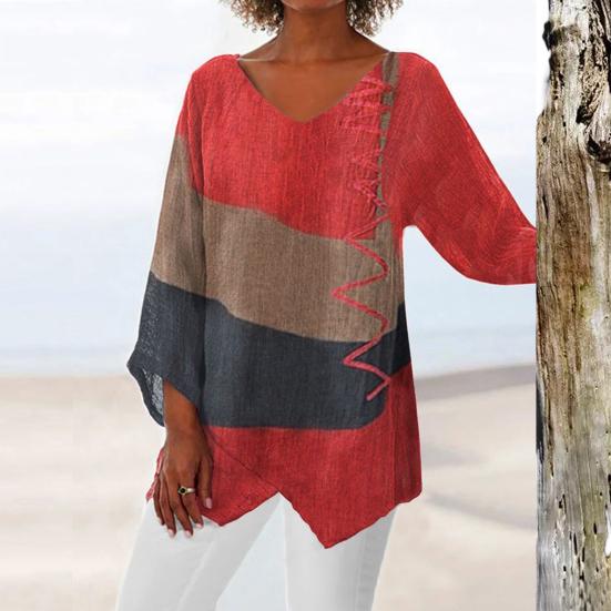 Helen | V-Neck Long Sleeve Blouse