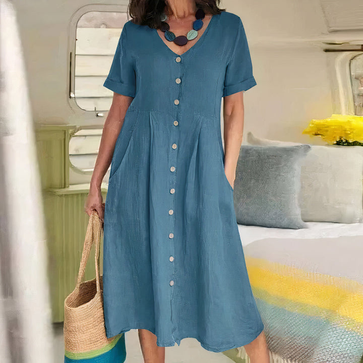 Alisa | Relaxed Buttoned Dress