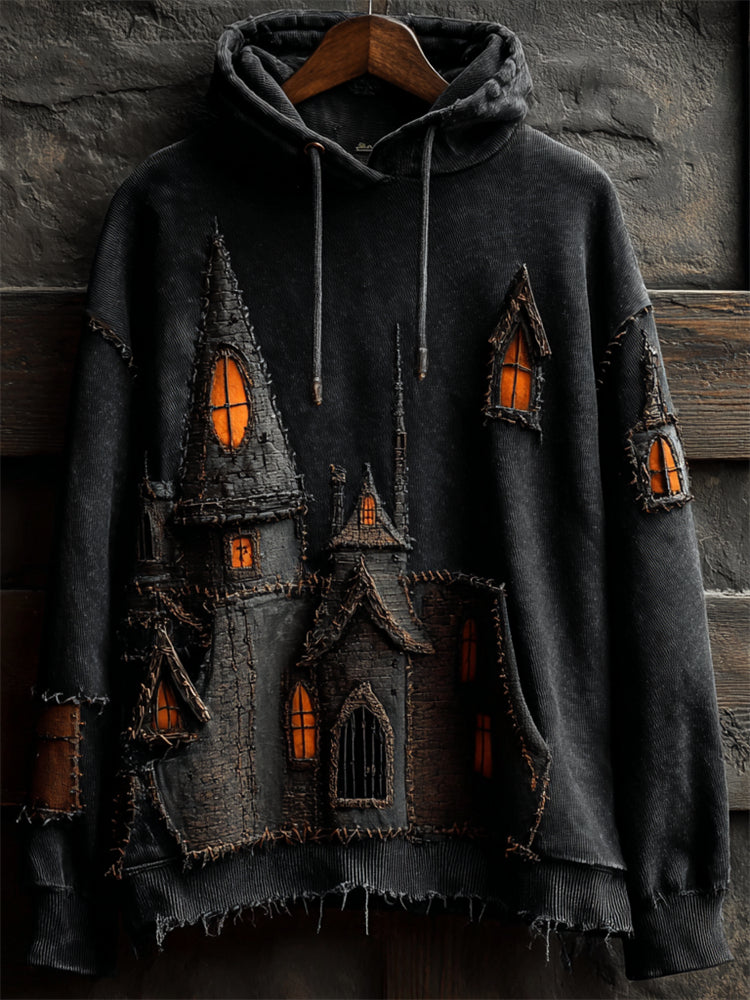 Zosia | Spooky Castle Patchwork Hoodie