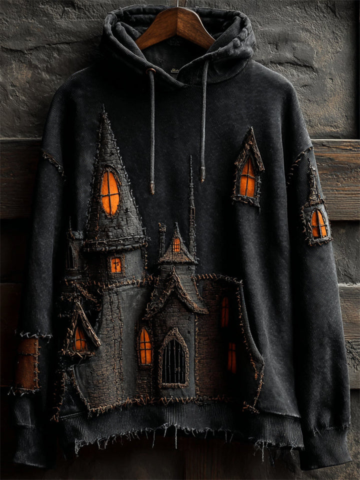 Zosia | Spooky Castle Patchwork Hoodie