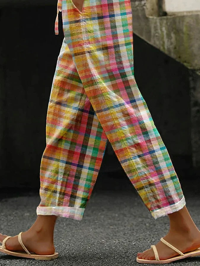 Nichole | Classic Checkered Comfort Pants