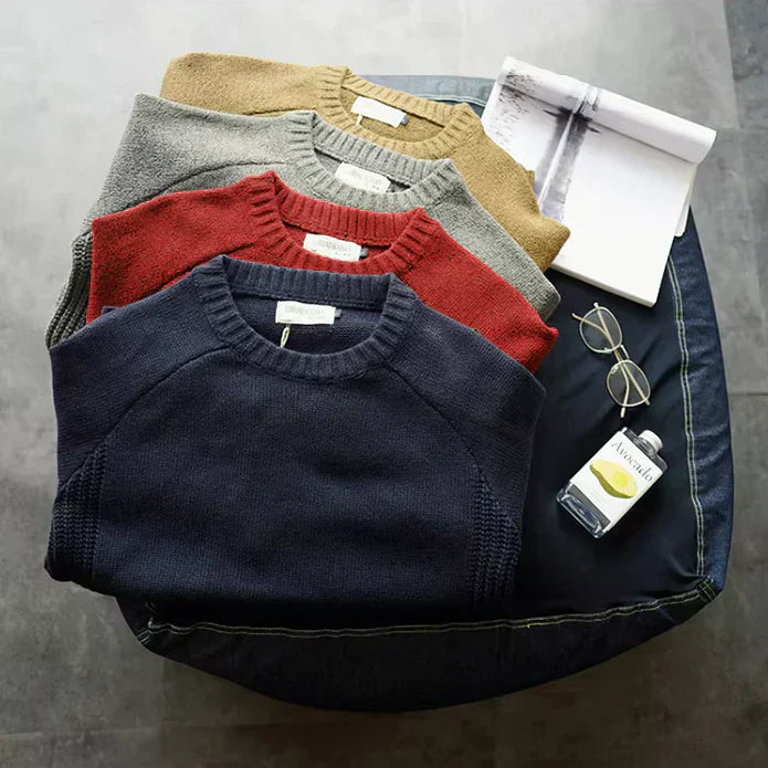 Cortina | Vintage Wool Knit Sweater with Elbow Patches