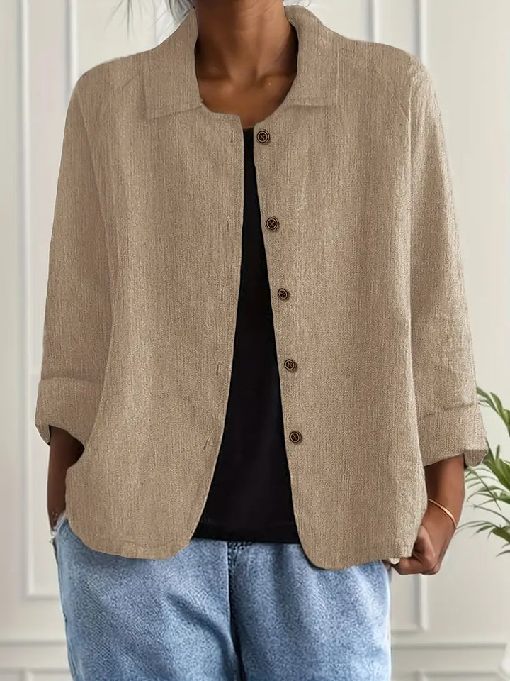 Harper | Minimalist Lightweight Collared Top