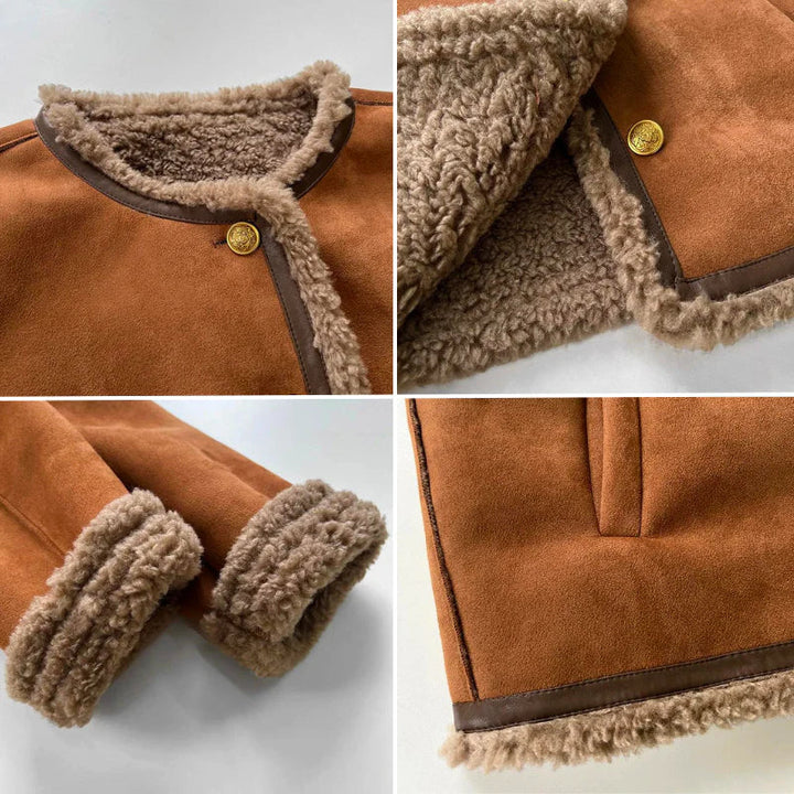 Gracelyn | Lightweight Soft Plush-Trim Winter Coat