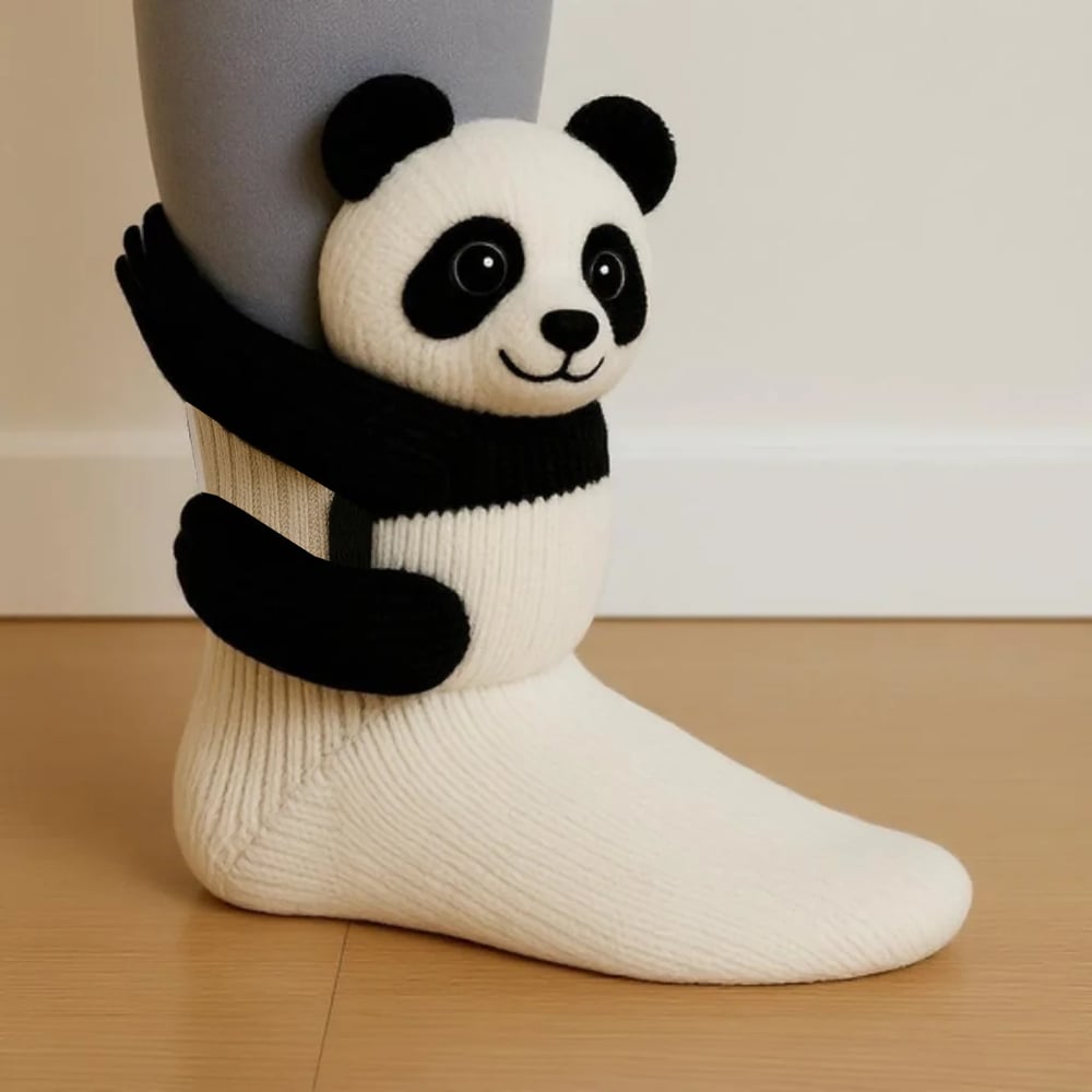 Aristea | Playful Animal-Knit Cozy Socks