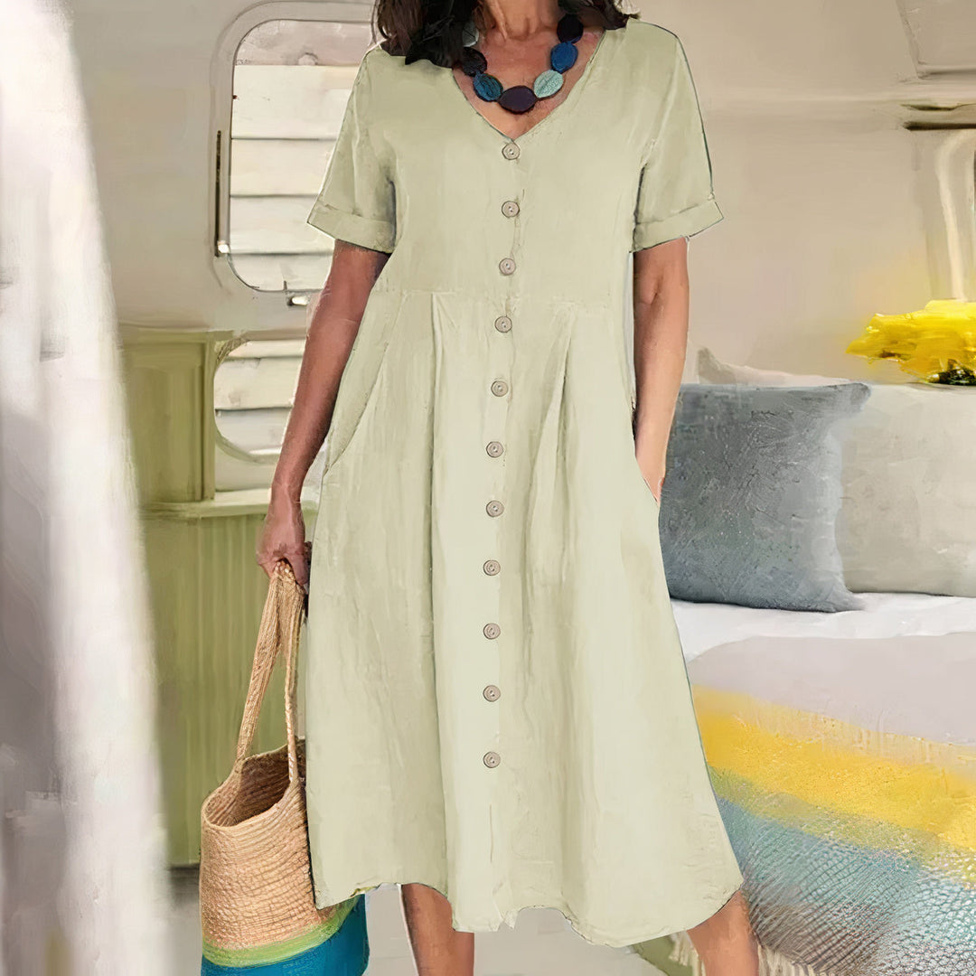 Alisa | Relaxed Buttoned Dress