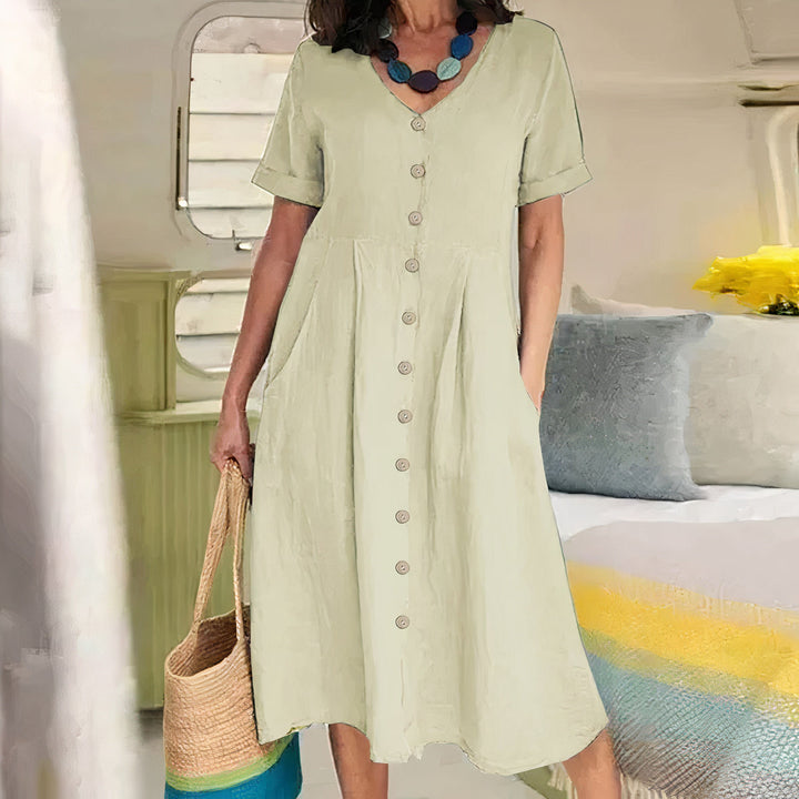 Alisa | Relaxed Buttoned Dress