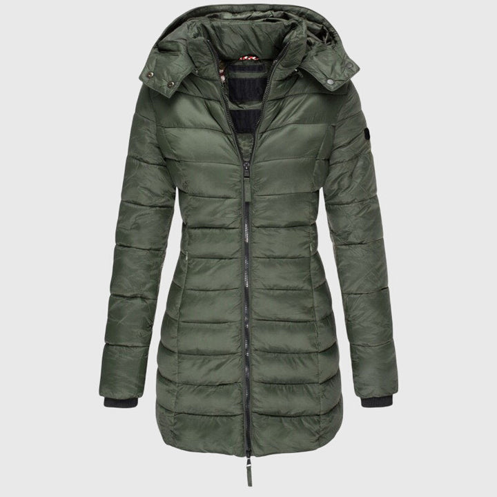 Novalie | Lightweight Long Hooded Down Jacket