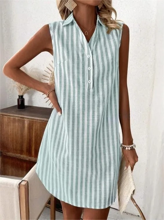 Stacy | Striped Sleeveless Dress