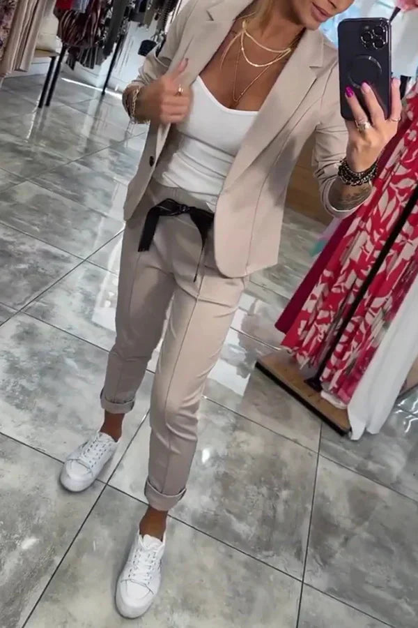 Lena | Modern Casual Chic Blazer and Pants Set