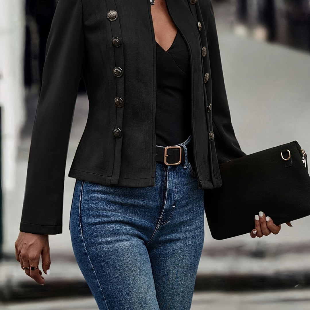 Xyra | Sleek Tailored Double-Breasted Jacket