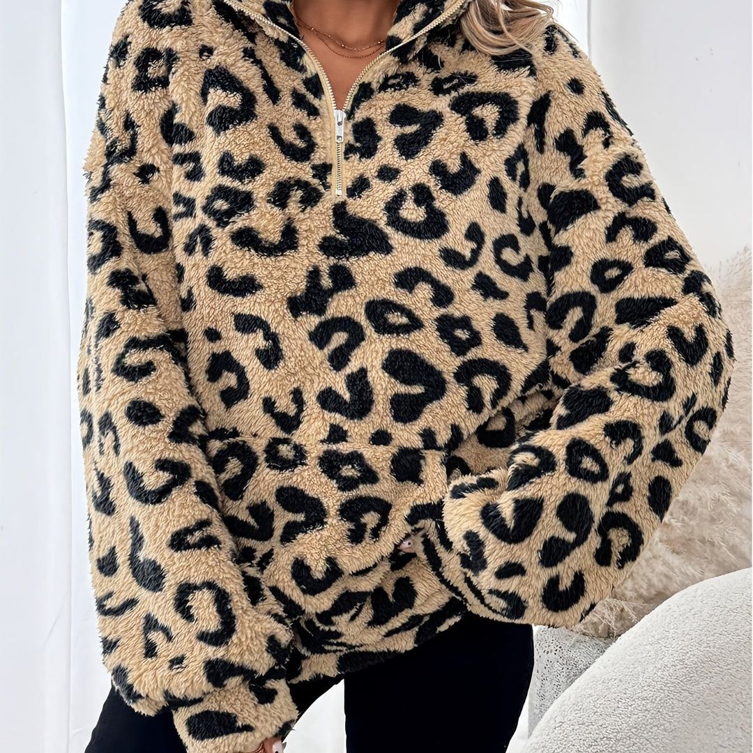 Leorna | Chic Animal-Pattern Winter Sweater