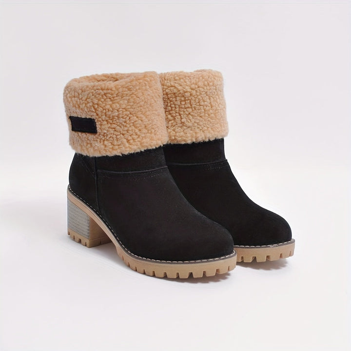 Melina | Stylish Block-Heel Winter Boots