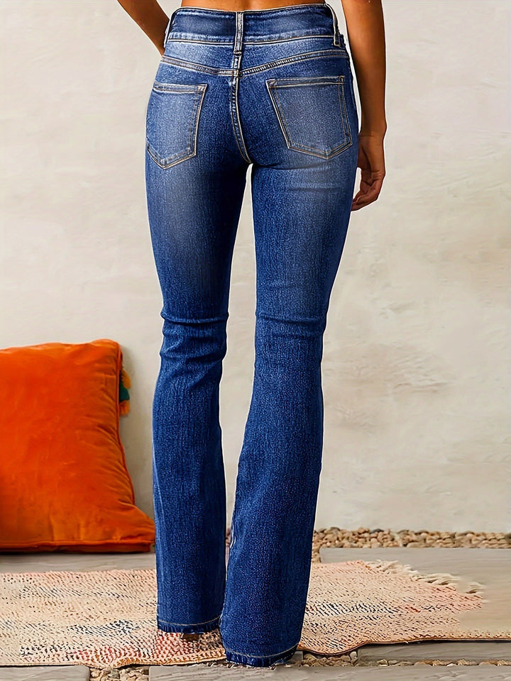 Mira | Classic High-Waisted Flared Jeans