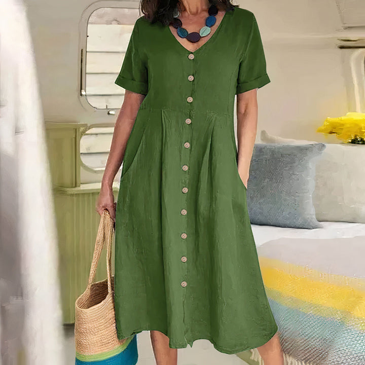 Alisa | Relaxed Buttoned Dress