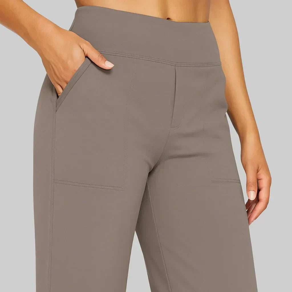 Renata | Minimalist Elastic-Waist Straight Pants