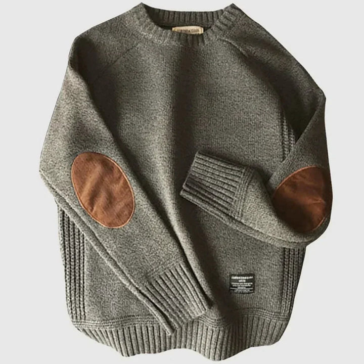Cortina | Vintage Wool Knit Sweater with Elbow Patches