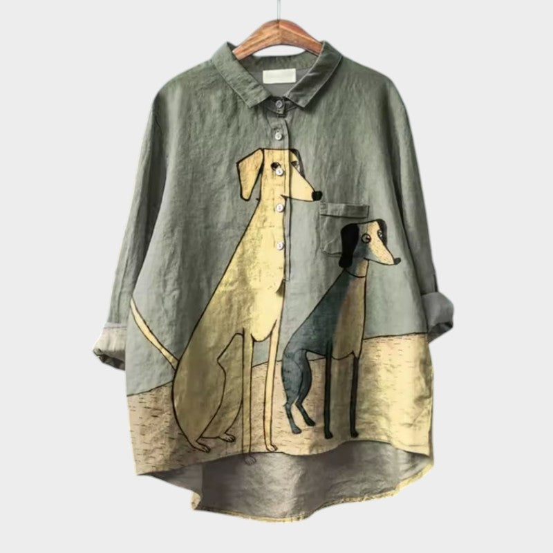 Xyrelle | Oversized Printed Shirt