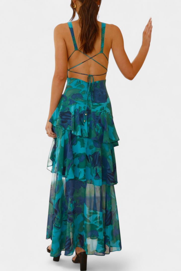 Margareth | Flowy V-Neck Dress
