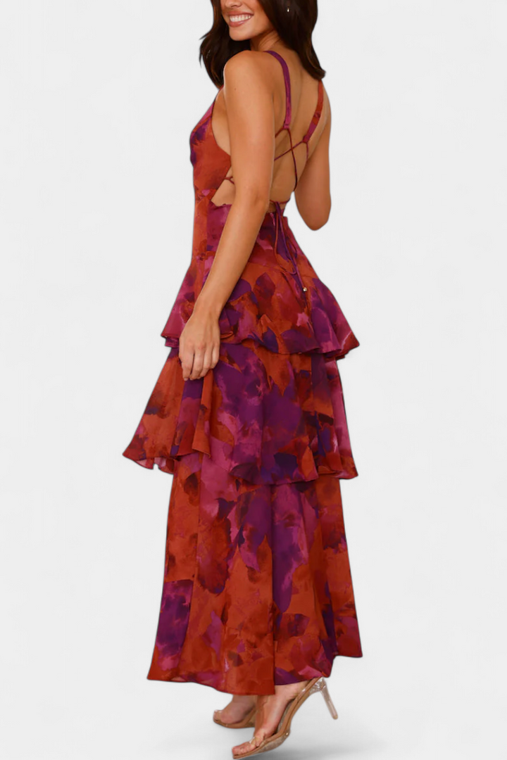 Margareth | Flowy V-Neck Dress