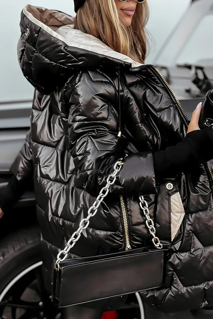 Nolwen | Elegant Winter Coat with Hood and Light Padding