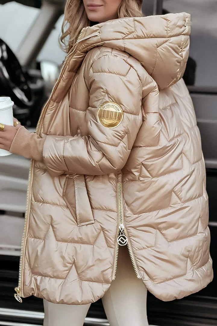 Nolwen | Elegant Winter Coat with Hood and Light Padding