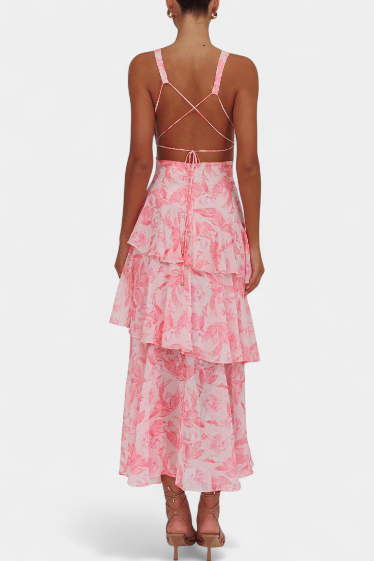Margareth | Flowy V-Neck Dress