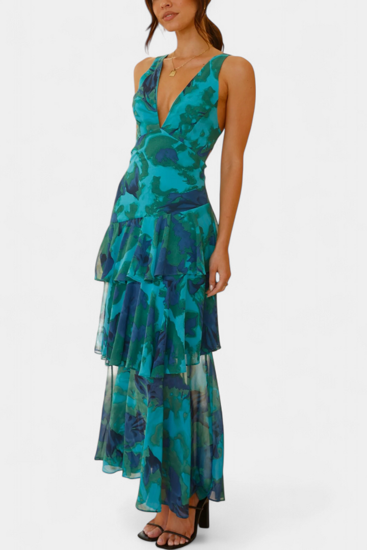 Margareth | Flowy V-Neck Dress