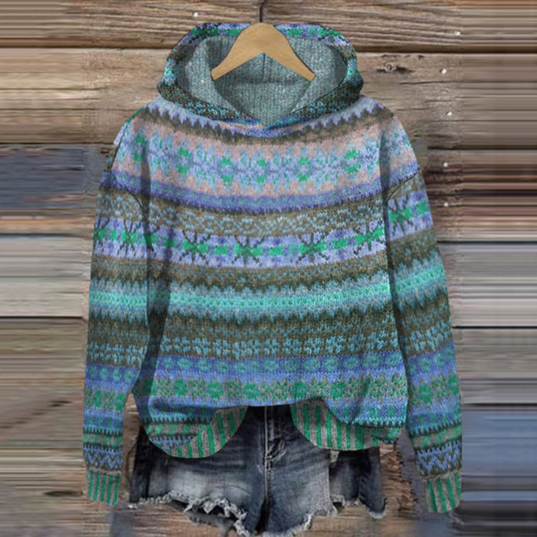 Zinnia | Cozy Scandinavian Inspired Hooded Sweater