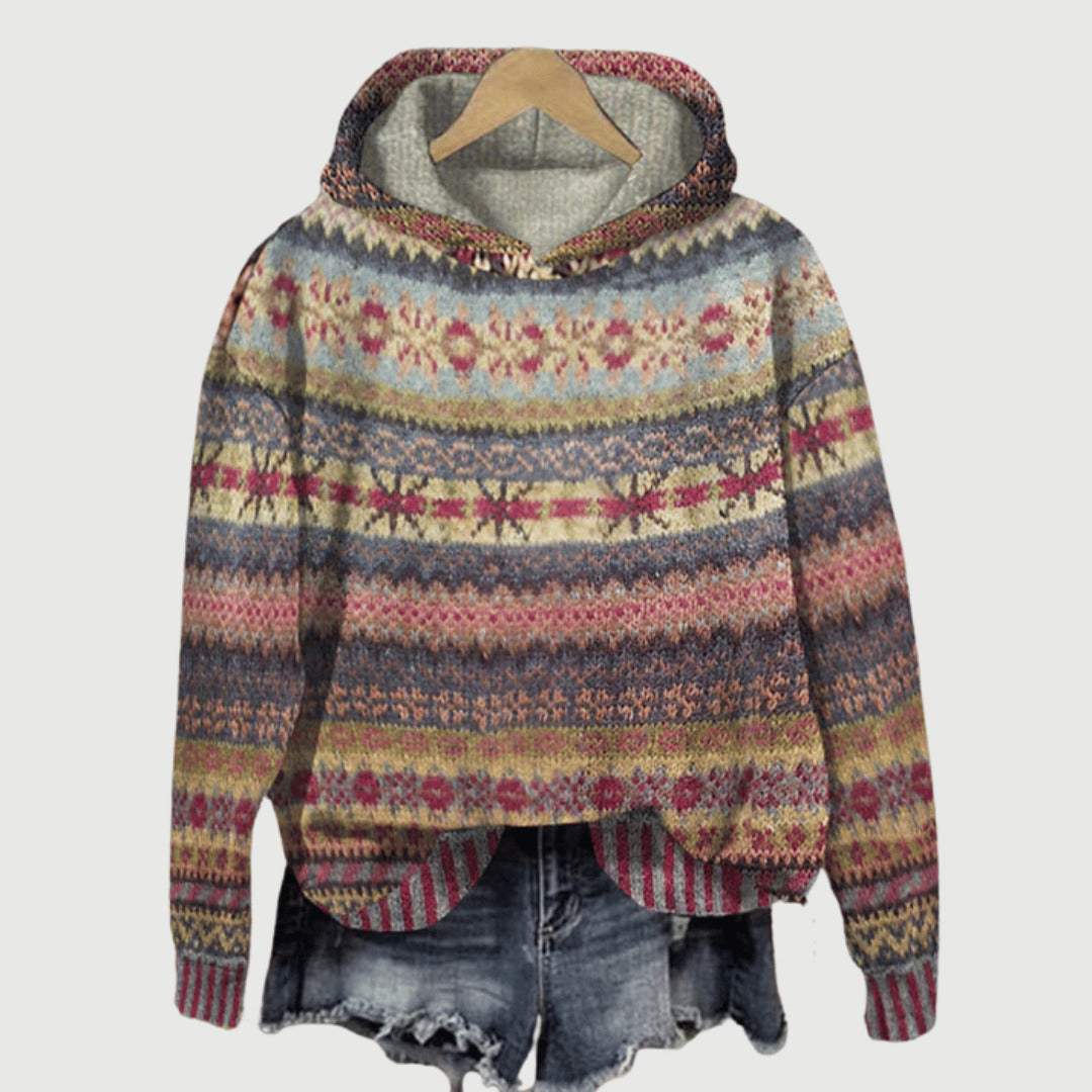 Zinnia | Cozy Scandinavian Inspired Hooded Sweater