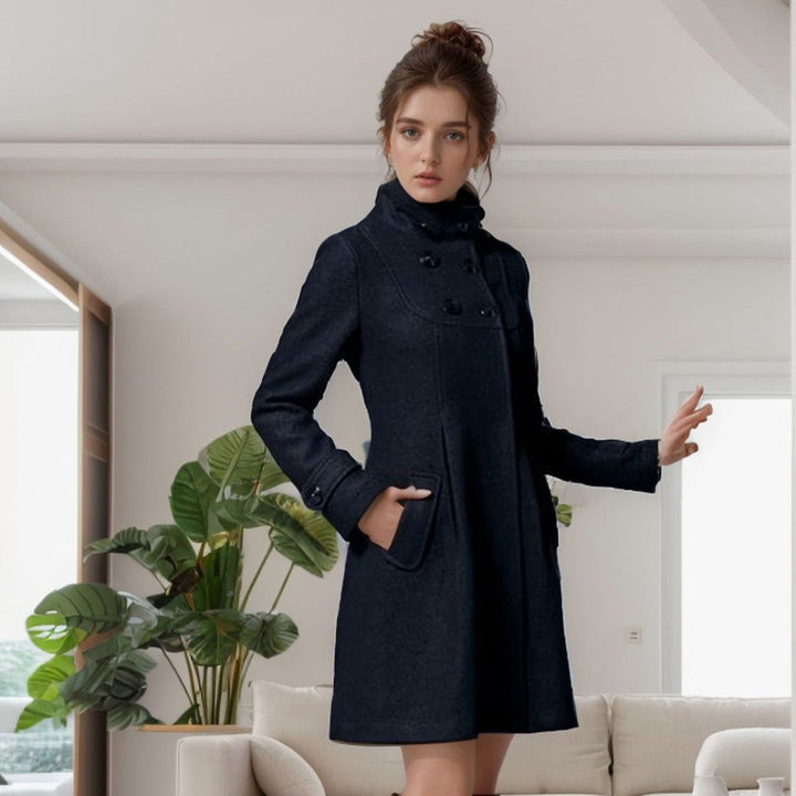 Corinne | Elegant Button-Up Hooded Winter Coat